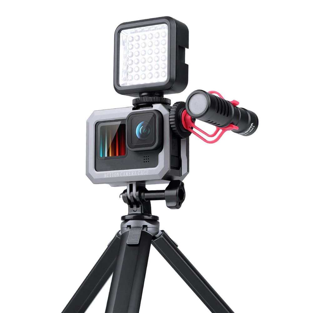 Side Open Anti-Shock Camera Housing Frame Case Cage For GoPro Hero10 9 Black