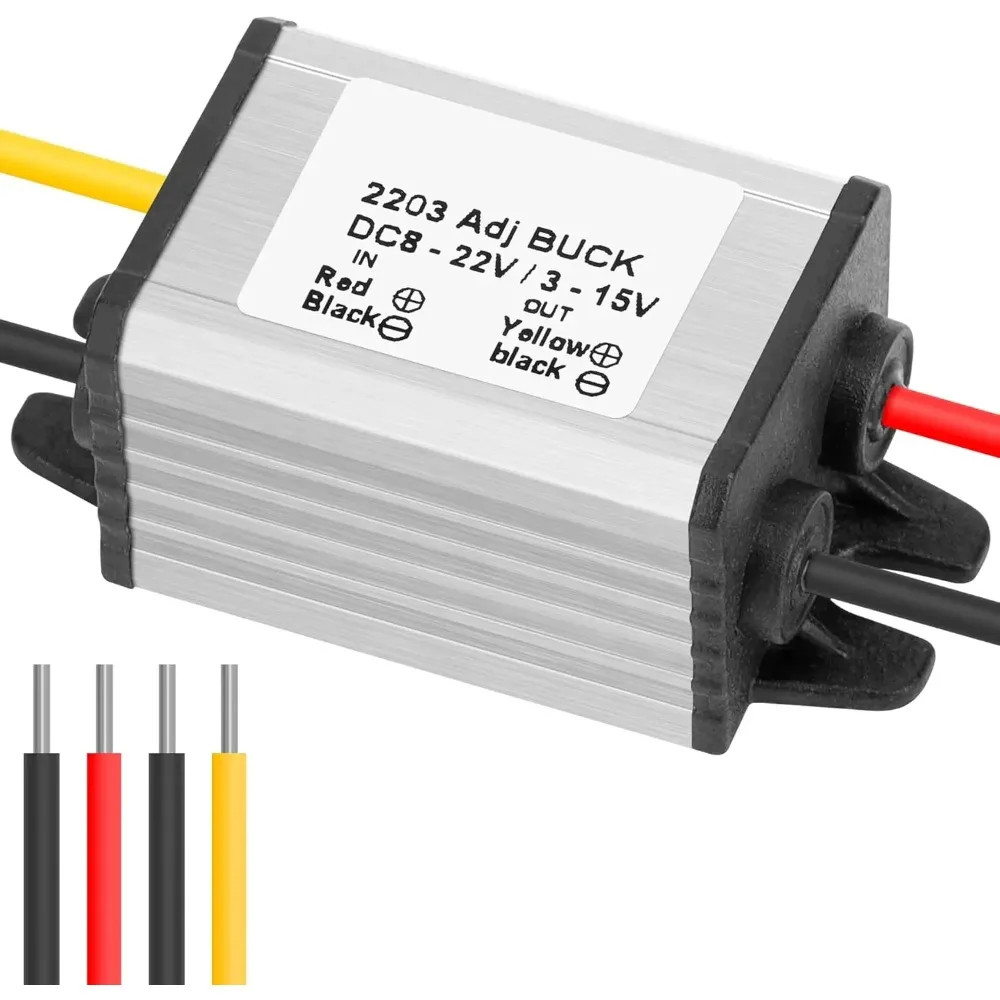 DC 8-35V  3-15V Buck Converter 3A Step Down Voltage Regulator Waterproof Module