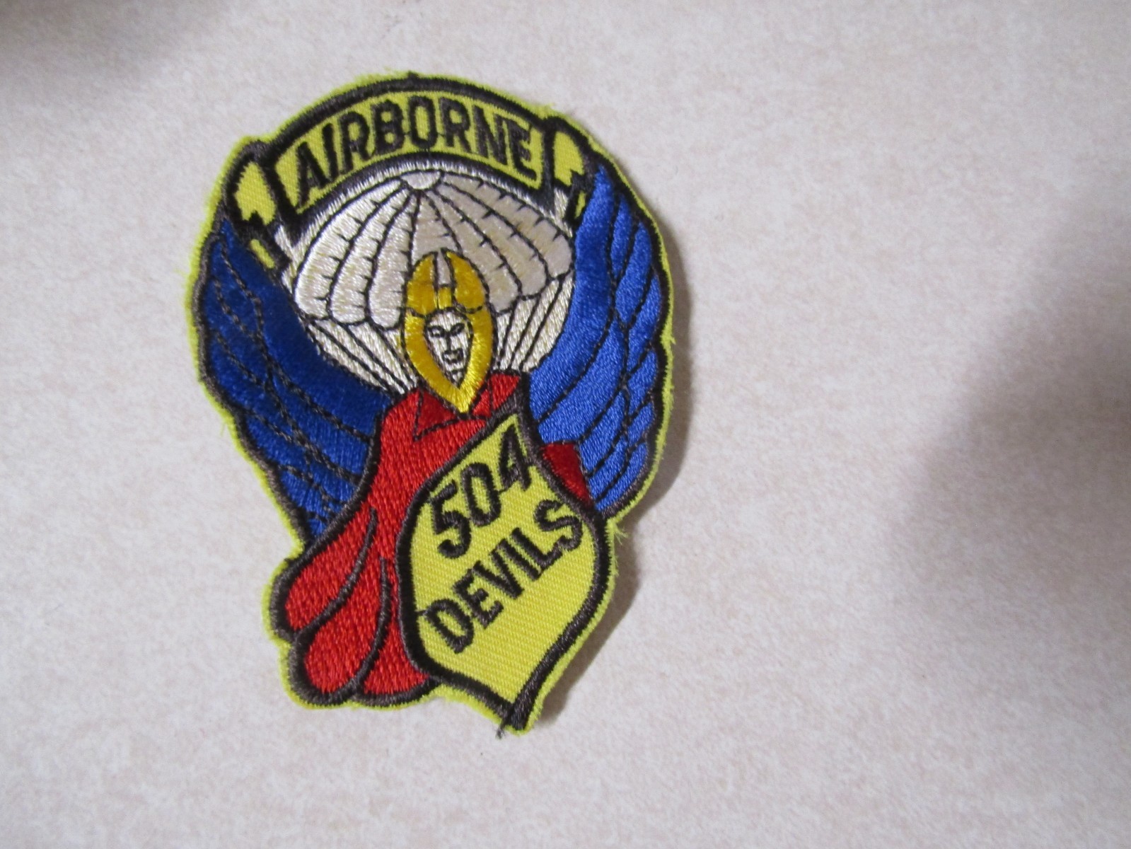 MILITARY PATCH MUCH OLDER 504TH AIRBORNE INFANTRY REGIMENT DEVILS