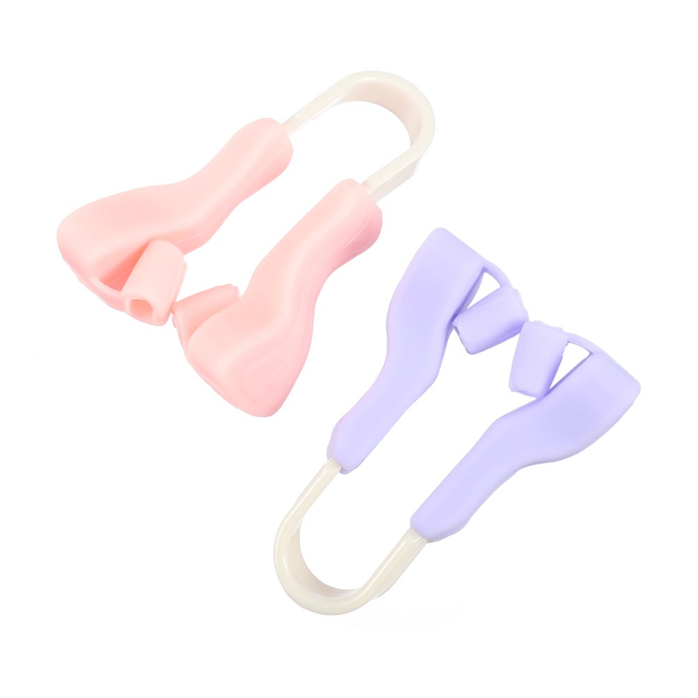 2Pcs Durable Silicone Nose Shaper Clips for Home Use Assorted Colors