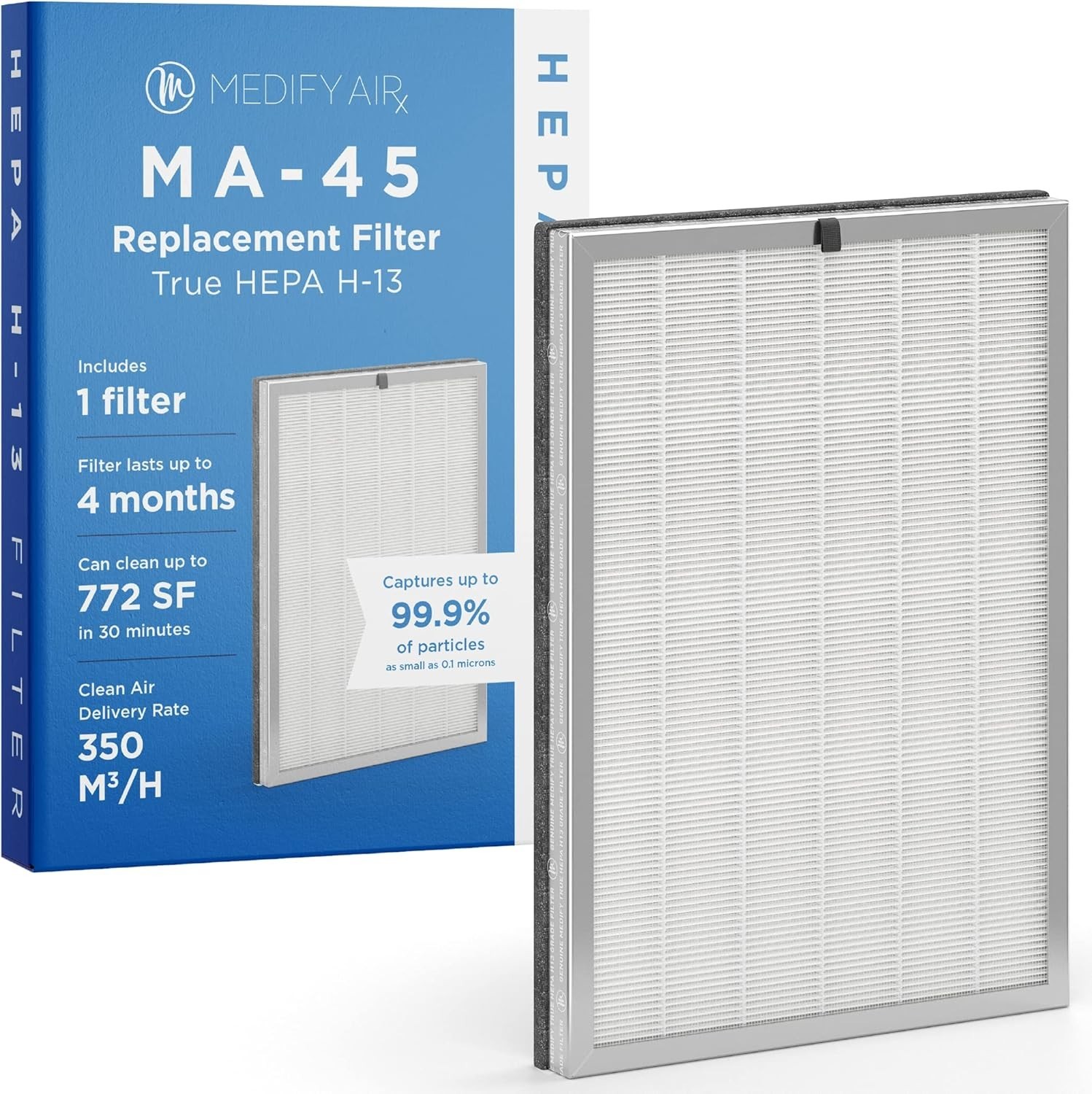 MA-45 Genuine Replacement Filter for Allergens, Smoke, Wildfires, Dust | 1-Pack