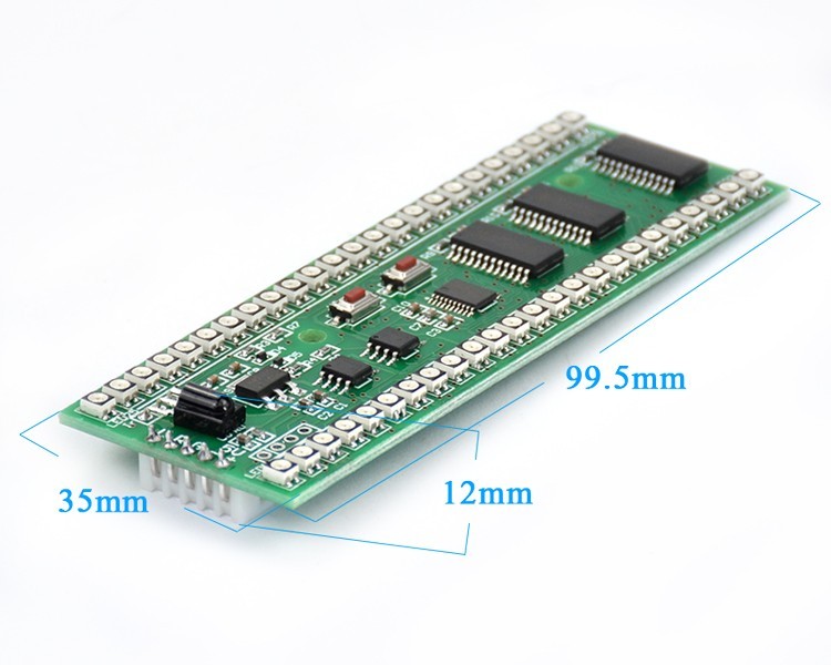 RGB MCU Display Pattern Dual Channel 24 LED VU Level Indicator Meter M