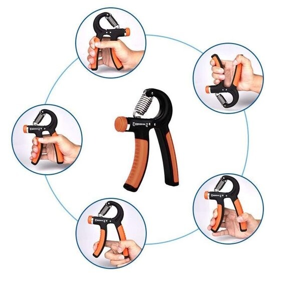 2 Hand Grip Strength Power Trainer Gripper Strengthener Adjustable Gym Exerciser