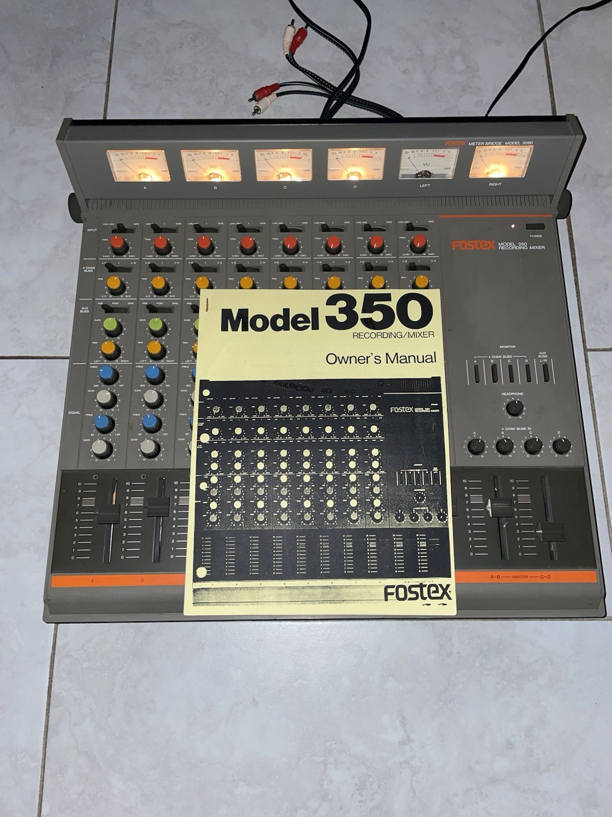 Fostex Model 350 Recording Mixer With Manual