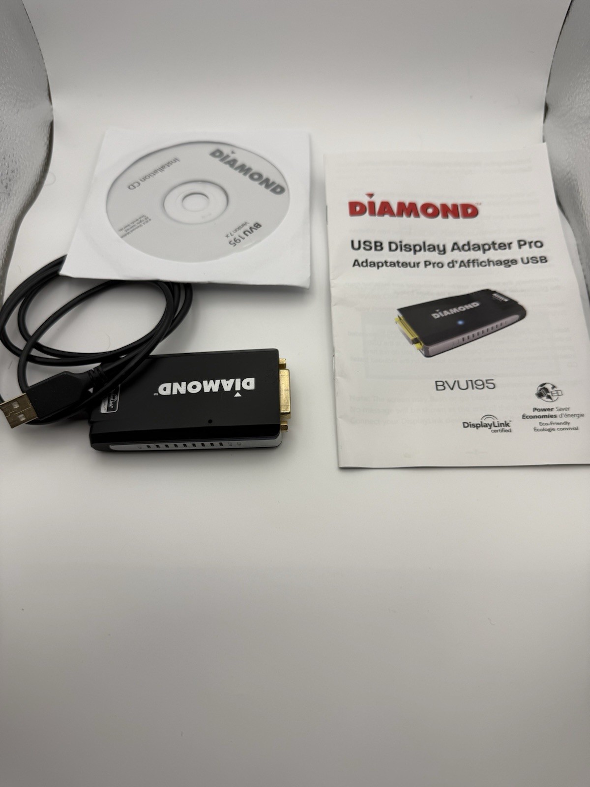 Diamond Multimedia USB External Video Display Adapter Model: BVU195 NEW OPEN BOX
