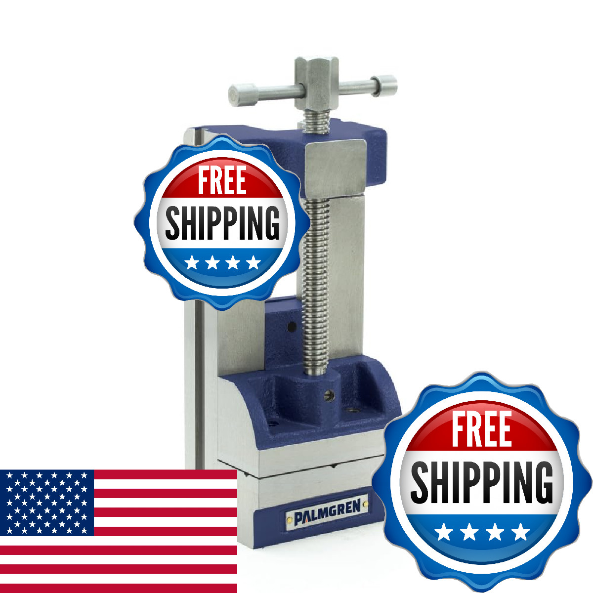 PALMGREN 9612251 Drill Press Vise 2 7/16 Inch Clamp Heavy Duty Machine Fixture