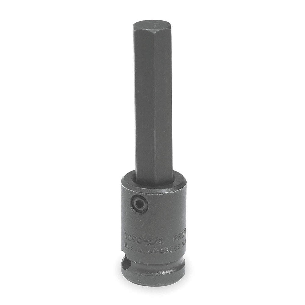 PROTO J7290-10M Impkt Skt Bt St,Steel,Blk Oxd,10 mm 1FM66