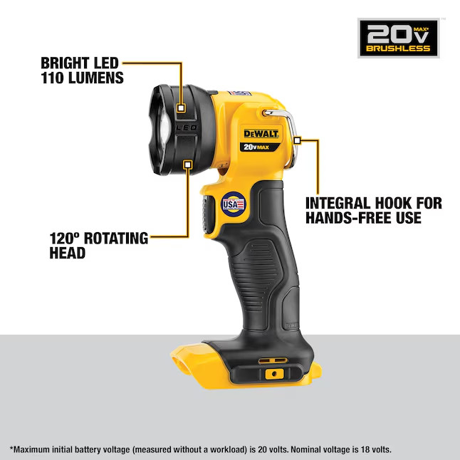 DEWALT 20V MAX XR Brushless 4-Tool Combo Kit with POWERSTACK, DCK449E1P1