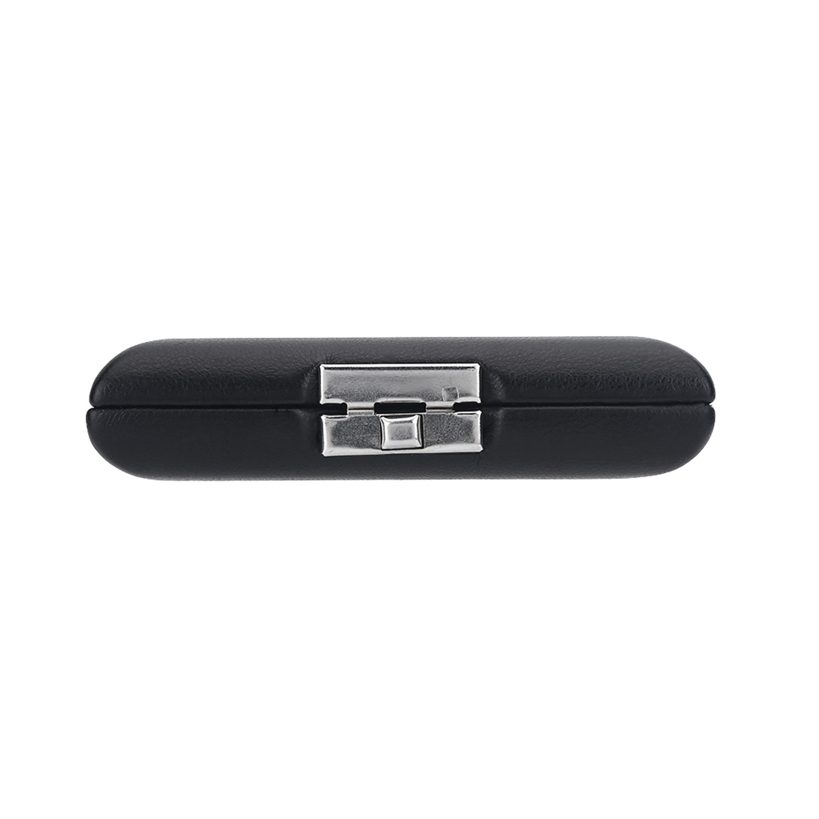 PU Leather Cover Black Bassoon Container Box Case With Slots For 3pcs Reeds