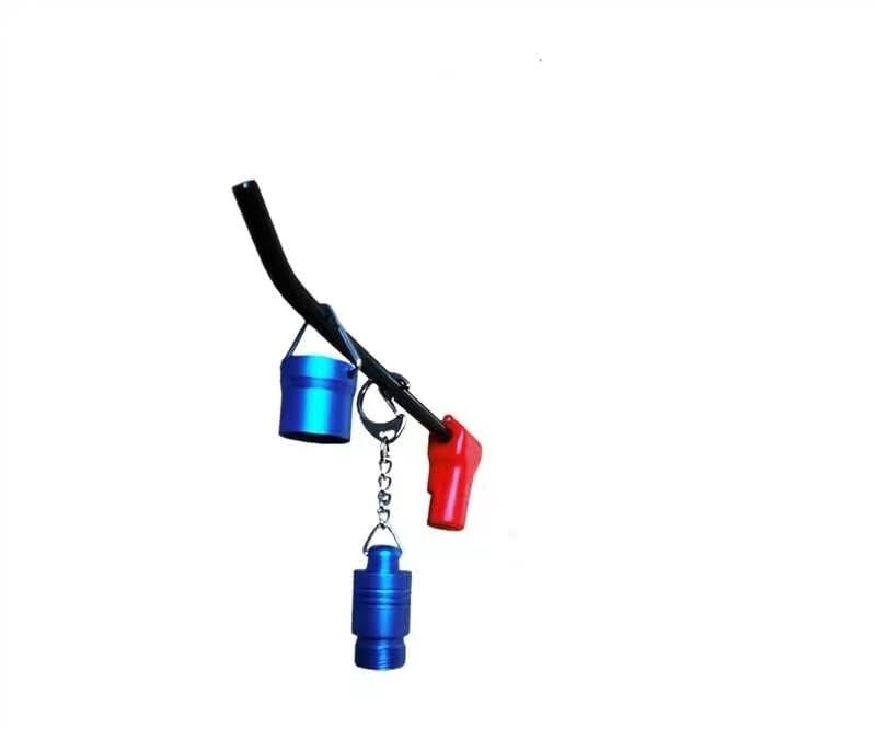 Magnetic Anti-Theft Pegboard Lock Tool, Keychain Hook Security - Blue