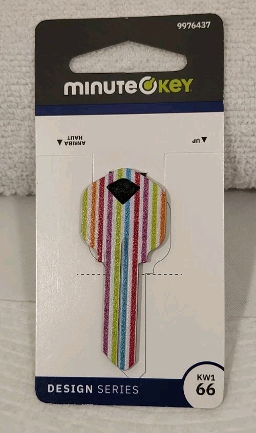 Minute Key KW1 66 White Stripes 9976437 Kwikset