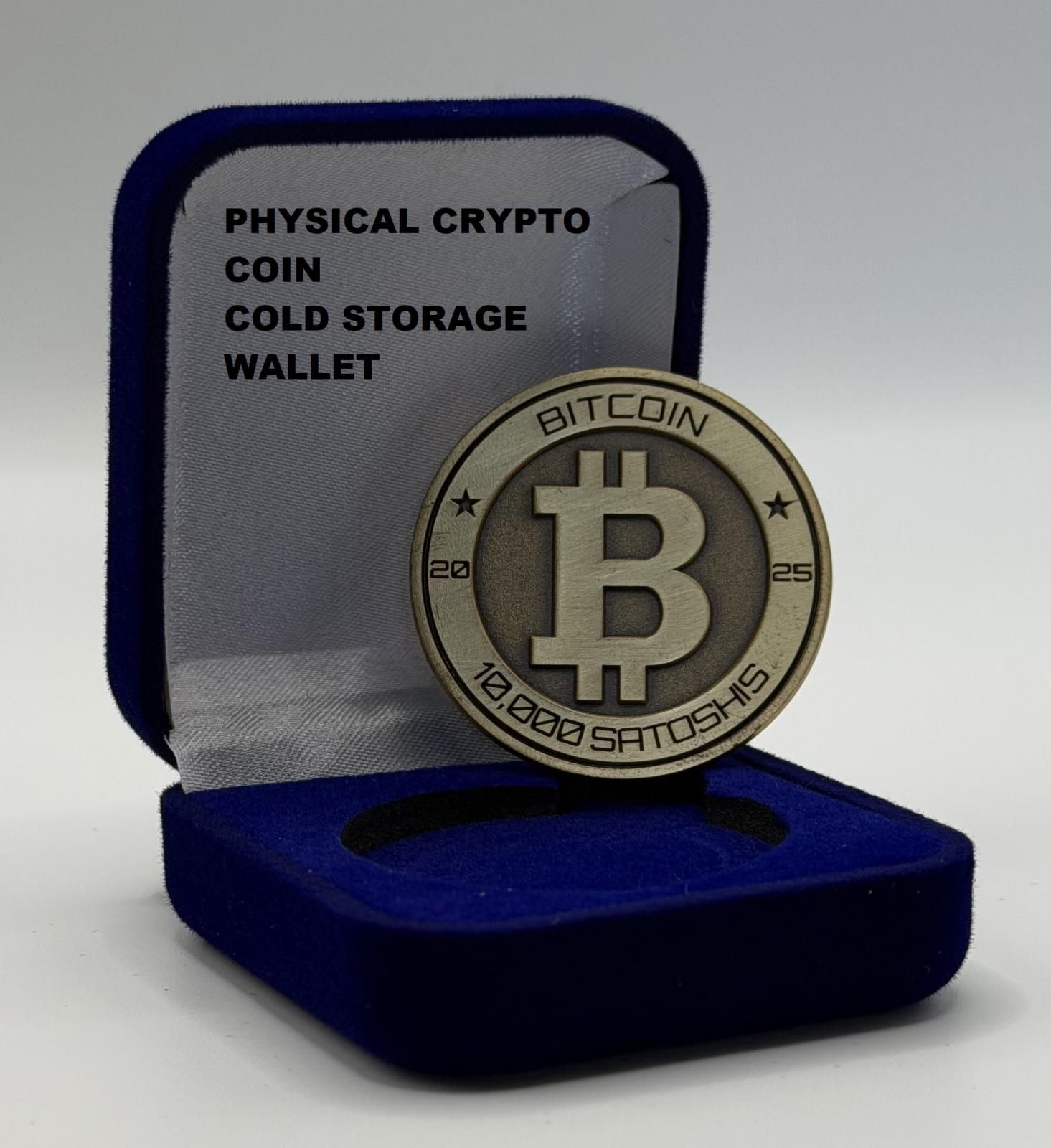 Bitcoin Physical Coin Crypto Cold Storage Wallet BTC Collectible