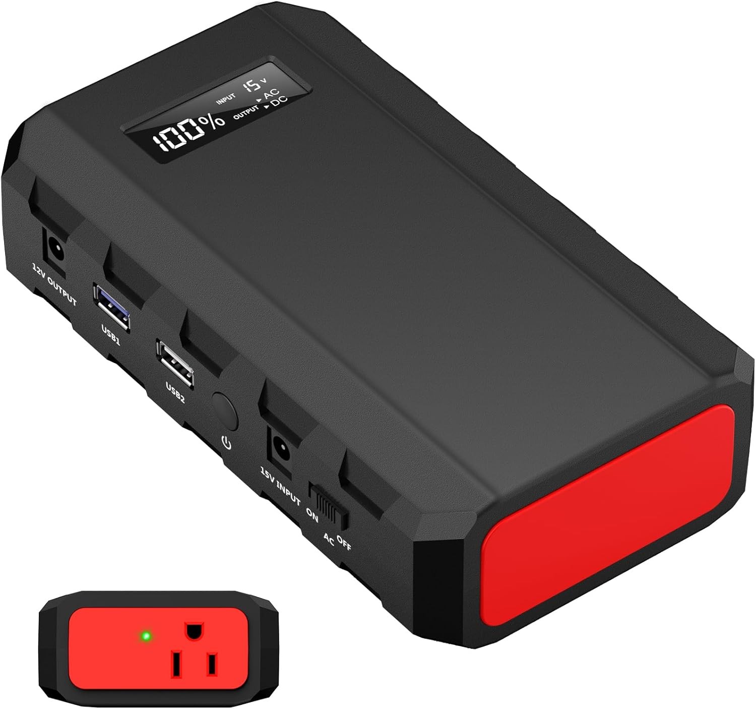 Portable Power Station W/ AC Outlet 65W/110V External Battery Pack