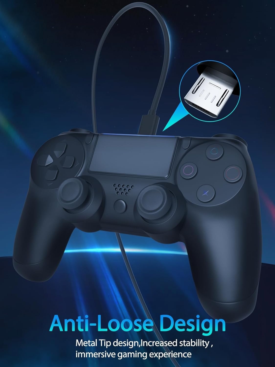 Universal 10ft Micro USB Charger for PS4 and Xbox One Controllers - Fast Charge