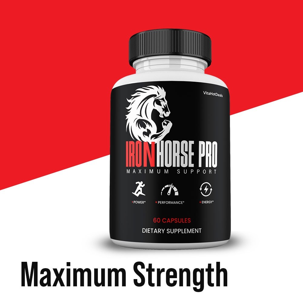 IronHorse Pro Capsules, Max Strength, IronHorsePro High Potency (10 pack)