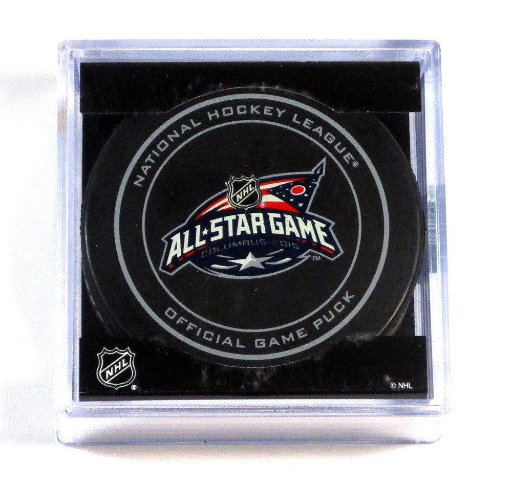 2015 All-Star Game Columbus NHL Official Game Puck New in Cube Sealed