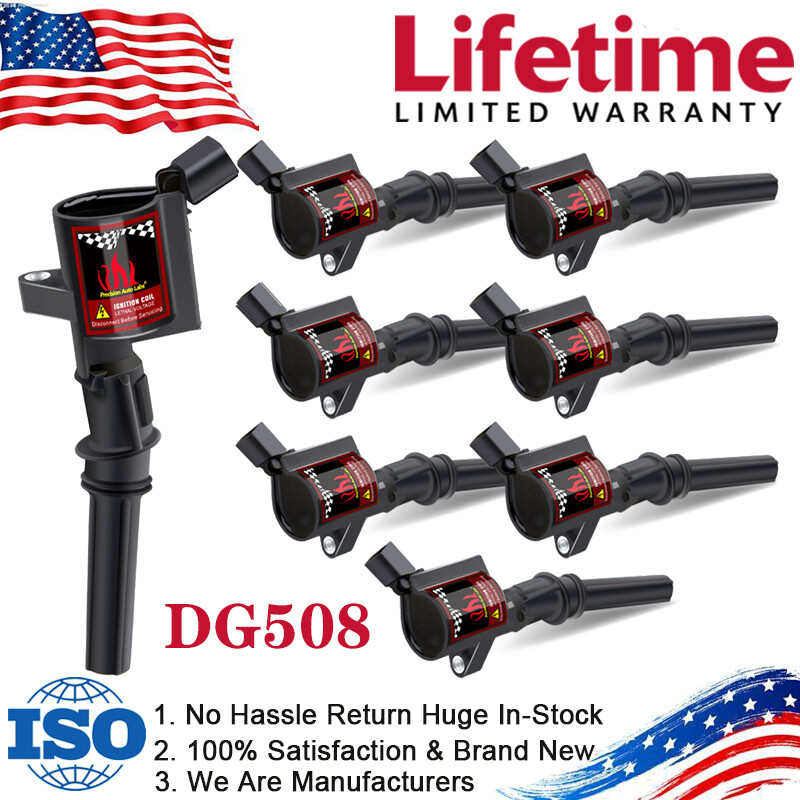 8 Ignition Coils For Ford F150 F250 F550 Lincoln 4.6/5.4L High Performance DG508