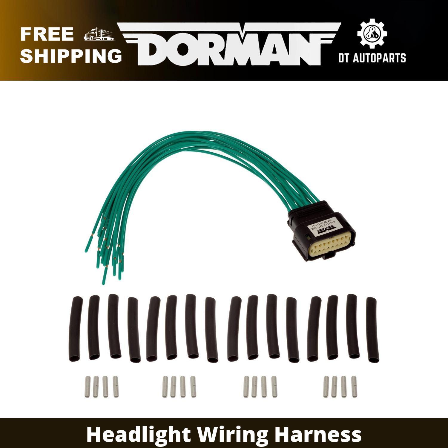 For 2013-2019 Lincoln MKZ Dorman Headlight Wiring Harness 2014 2015 2016 2017