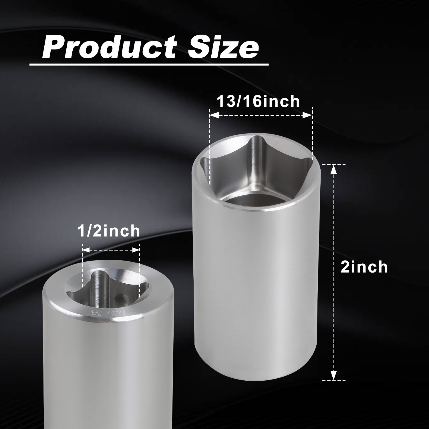 13/16" Penta Socket W/ 1/2" Drive Socket Tool for Pentagonal Nuts and Bolts