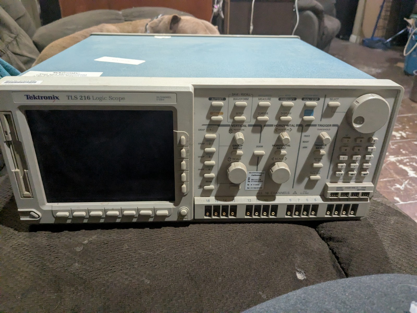 Tektronix TLS 216 Logic Scope Digital Oscilloscope Works