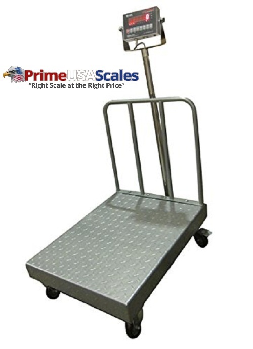 OP-915BWDP 1,000 lb Bench Scales with Backrail Portable Scale 24"x32"