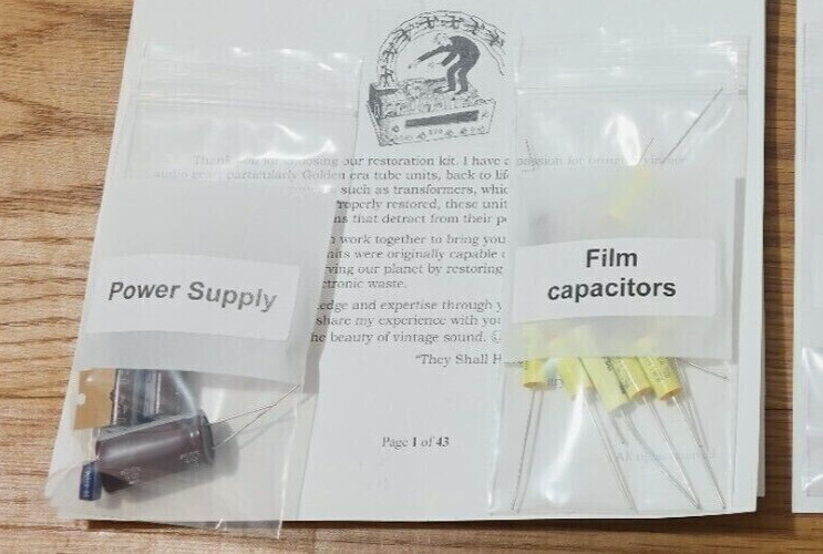 Hammarlund HQ-129 / 129X  radio Restoration kit repair recap capacitor rebuild