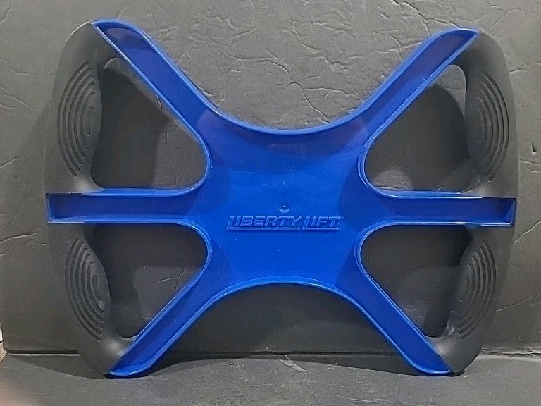 Liberty Lift 15" Standing Aid Handicap Bar with No-Slip Grip Handles Black Blue.
