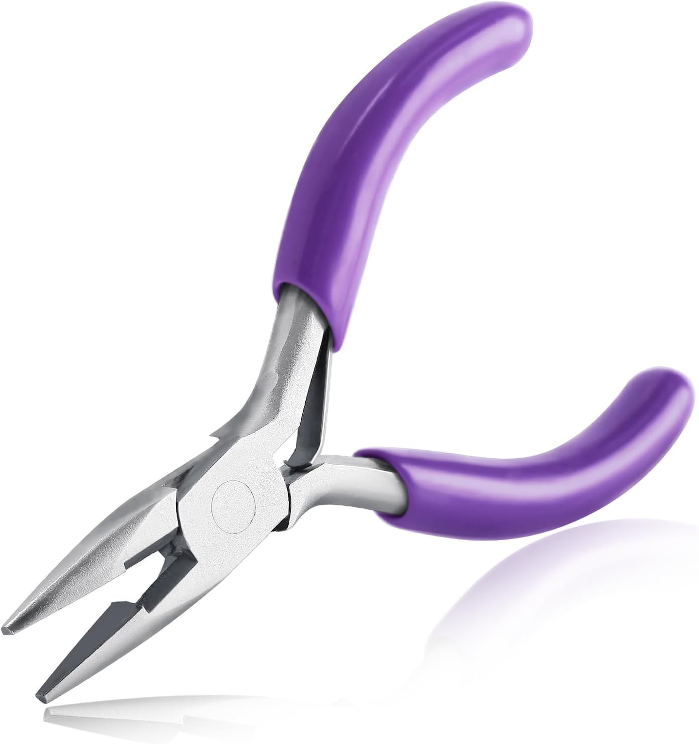 SPEEDWOX 3 Inches Chain Nose Pliers with Cutter, Purple, Jewelry 3", Purple