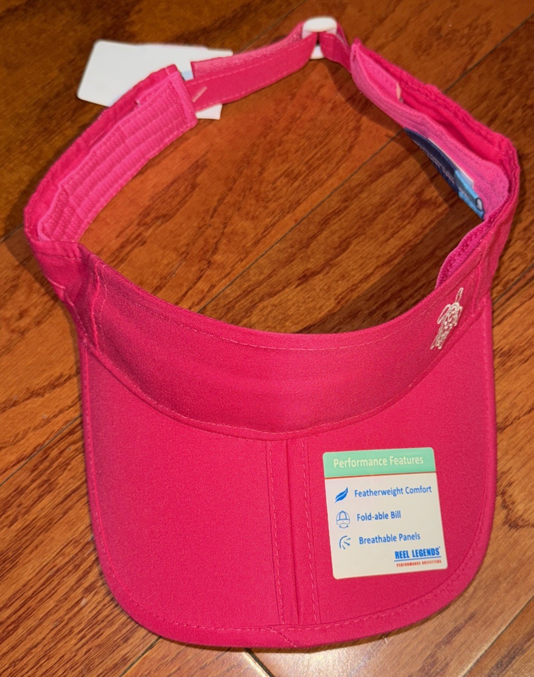 NWT Womens Pink Reel Legends Visor Hat Fishing Golf Tennis Pickleball One Size