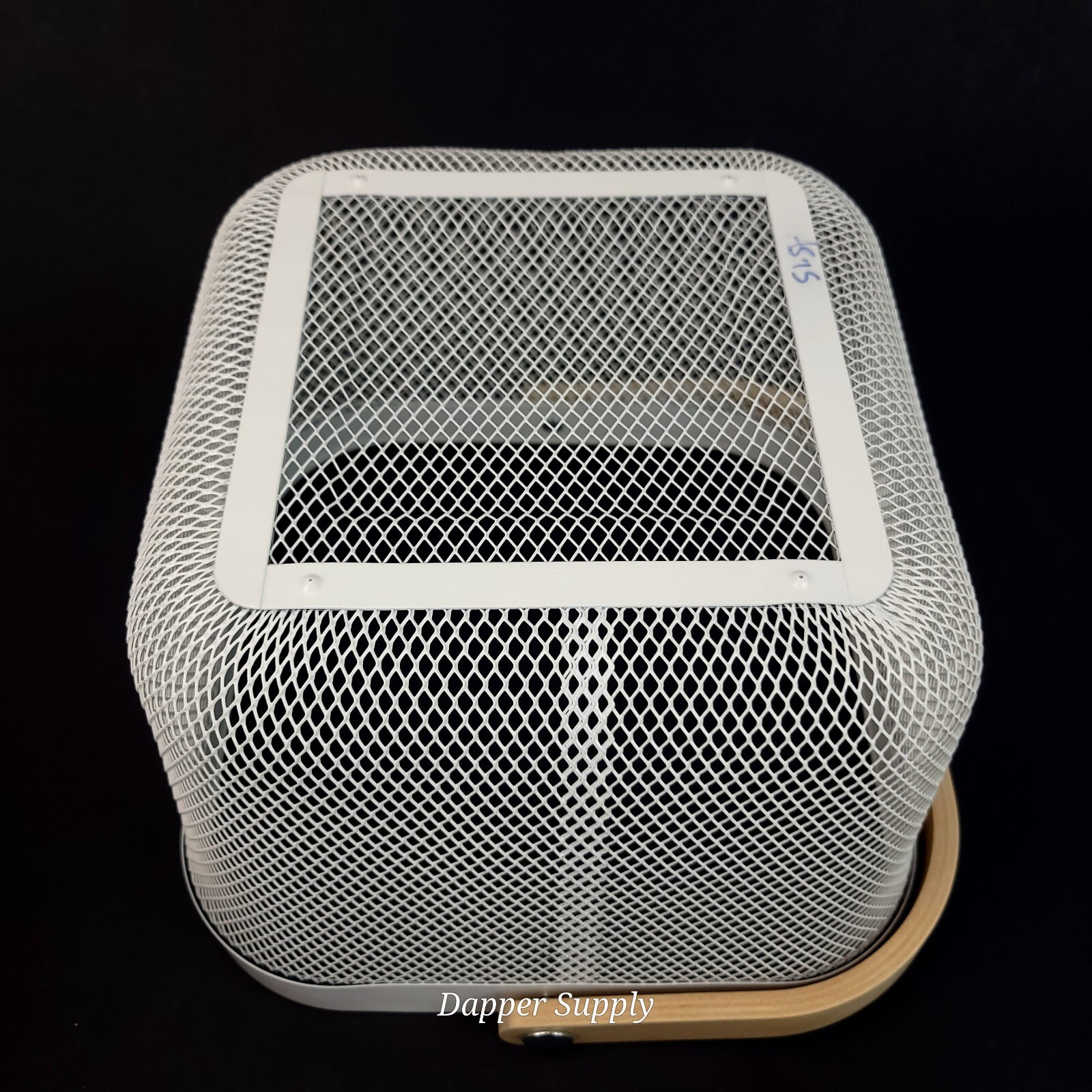 Ikea Risatorp Basket White 9.75" x 10.25" x 7" Wooden Handle