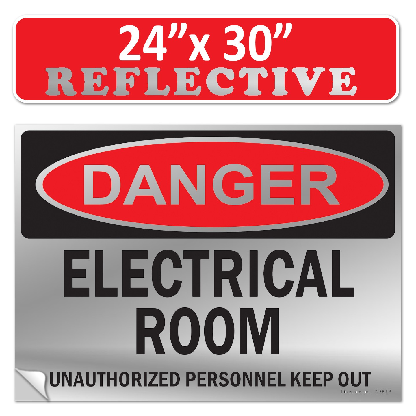 Danger Electrical Room Unauthorized Personnel Keep Out OSHA WARNING Safety Label