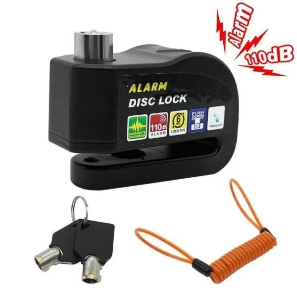 Disc Brake Lock Motorcycle Alarm Sound Anti-Theft Bike Motorcycle Wheel Lock