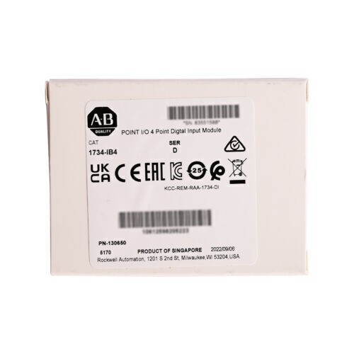 NEW Allen Bradley 1734-IB4 Point I/O 4 Point Digital Input Module US Free Tax