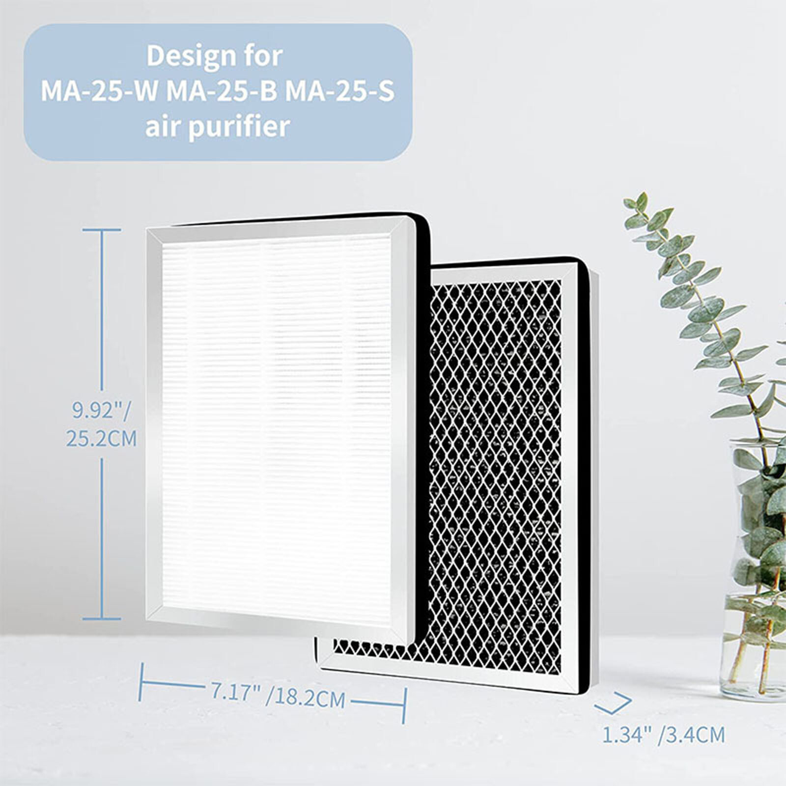 High-efficiency Air Filter for Medify MA-25(B1/S1/W1)Air Purifier Accessories