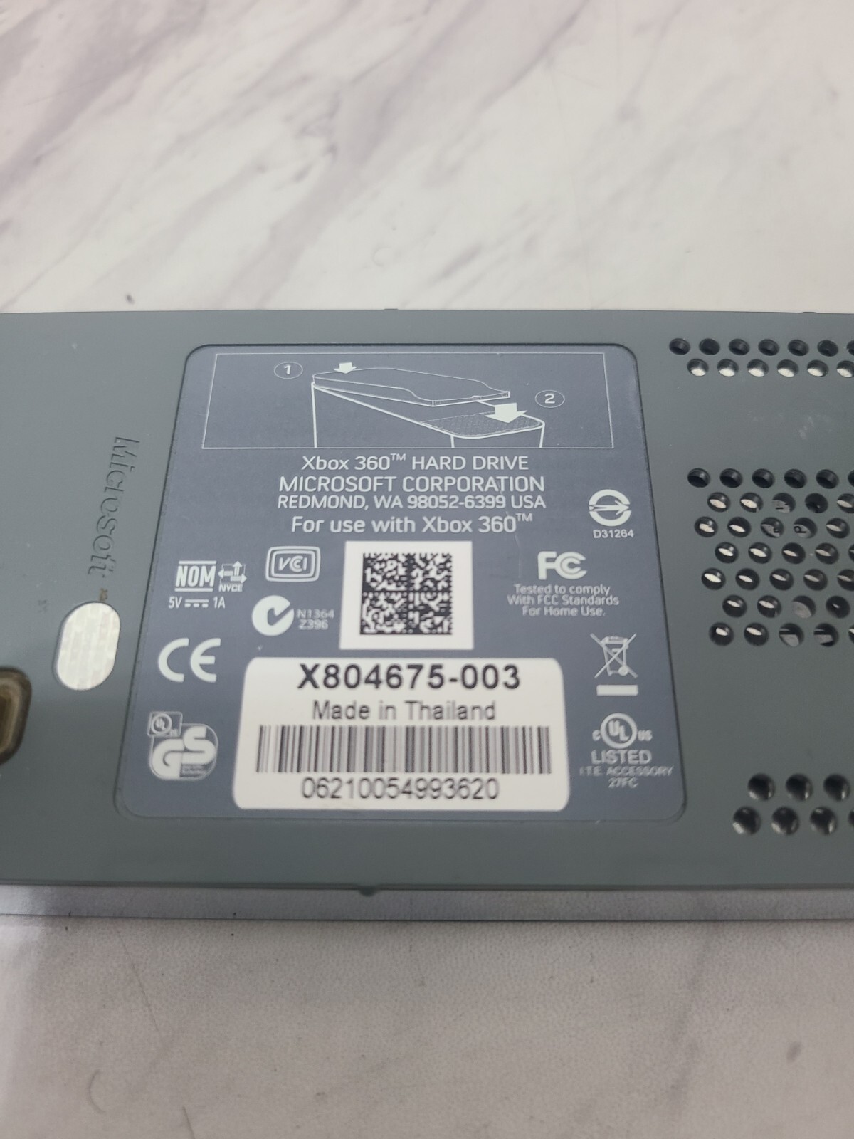 Microsoft Xbox 360 Official 20GB External Hard Drive HDD Genuine OEM Model 1445