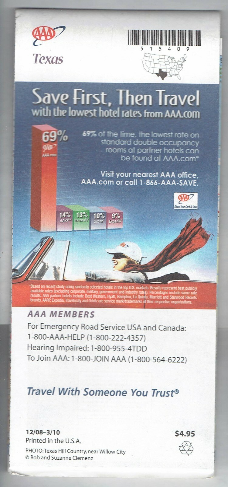 2008 AAA Map Texas