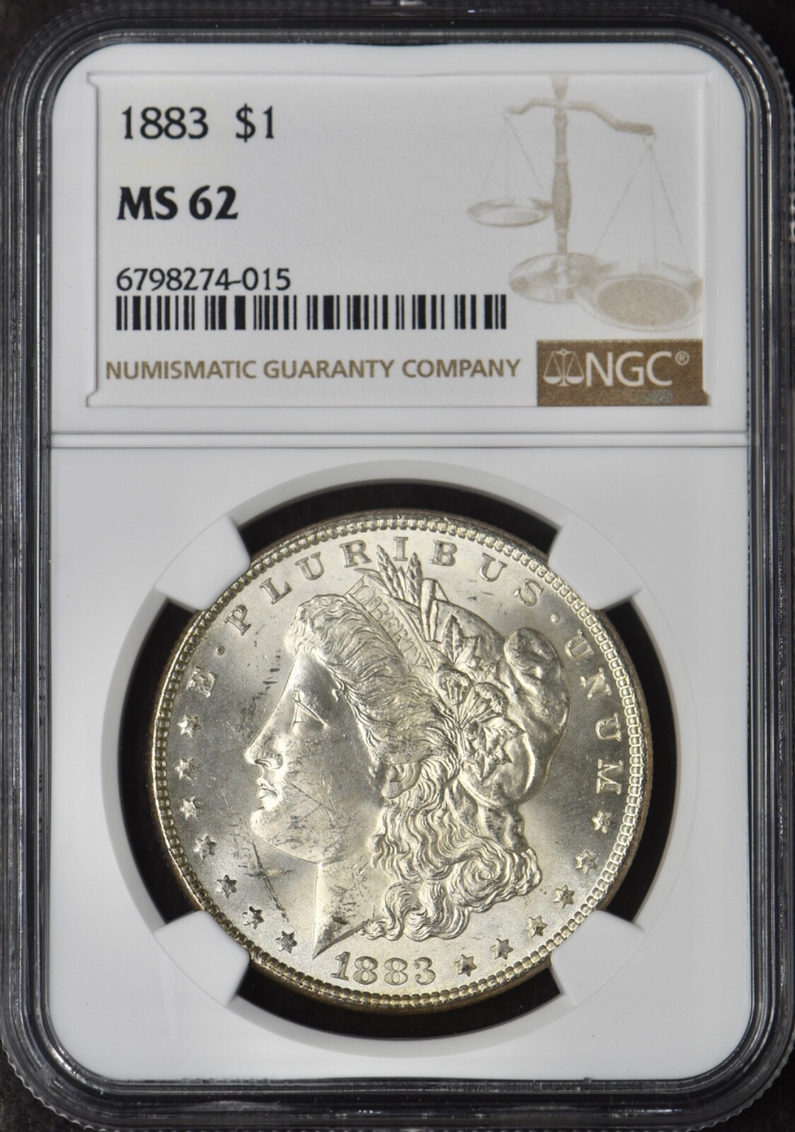 1883 Morgan Silver Dollar - NGC MS62 Toned - ✪COINGIANTS✪