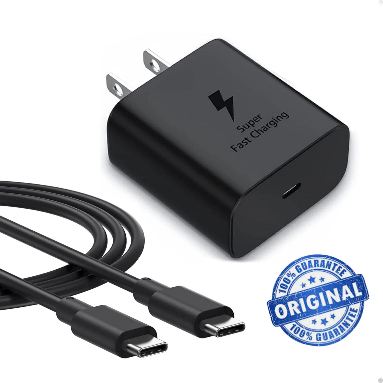 Original Samsung Galaxy S23/S24 +/Ultra 45Watt USB-C Super Fast Charger & Cable