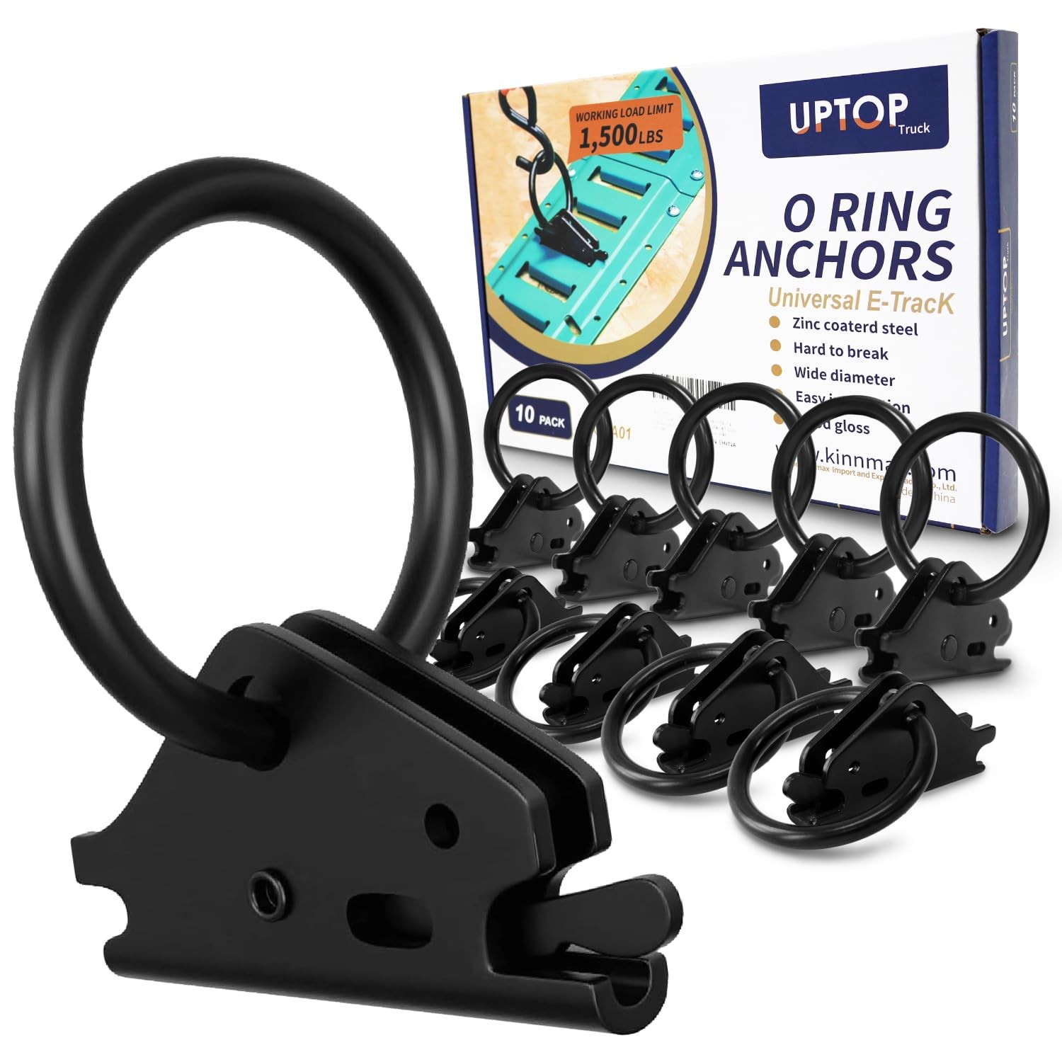 Heavy-Duty Steel O-Ring 4500Lbs Break Strength - E Track Accessories Tie-Down An