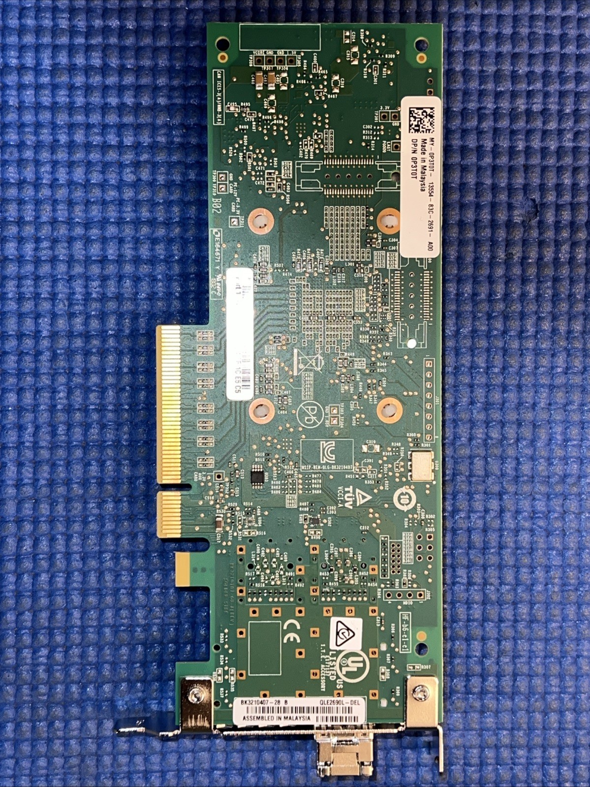 Dell P3T0T QLogic QLE2690L-DEL Single Port 16GB HBA Low Profile w/16G SFP