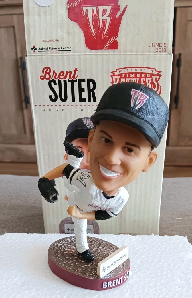 Brent Suter Wisconsin Timber Rattlers 2018 Milwaukee Brewers Bobblehead New