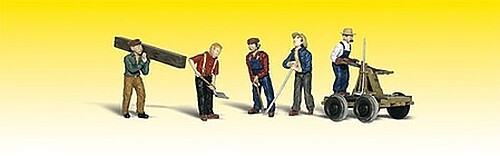 Woodland Rail Workers - O Scale Model Railroad Figure - #a2747