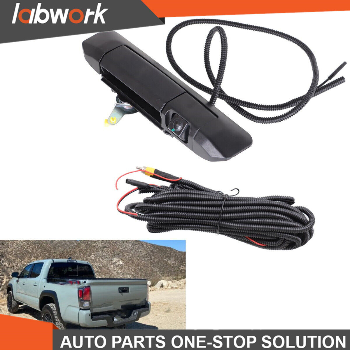 Labwork Tailgate Handle For Toyota Tacoma 2005-2014 W/ Backup Camera ABS Plastic
