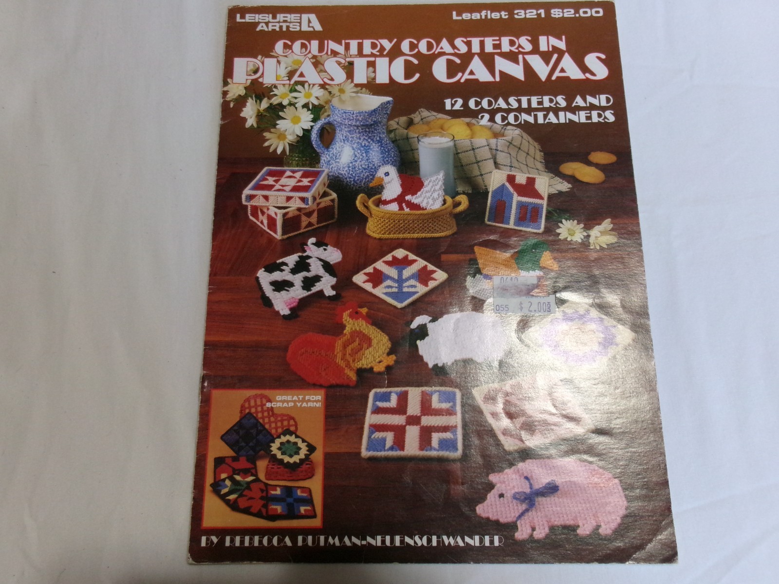 Leisure Arts ~ Country Coasters in Plastic Canvas ~ #321 (Vintage 1984)