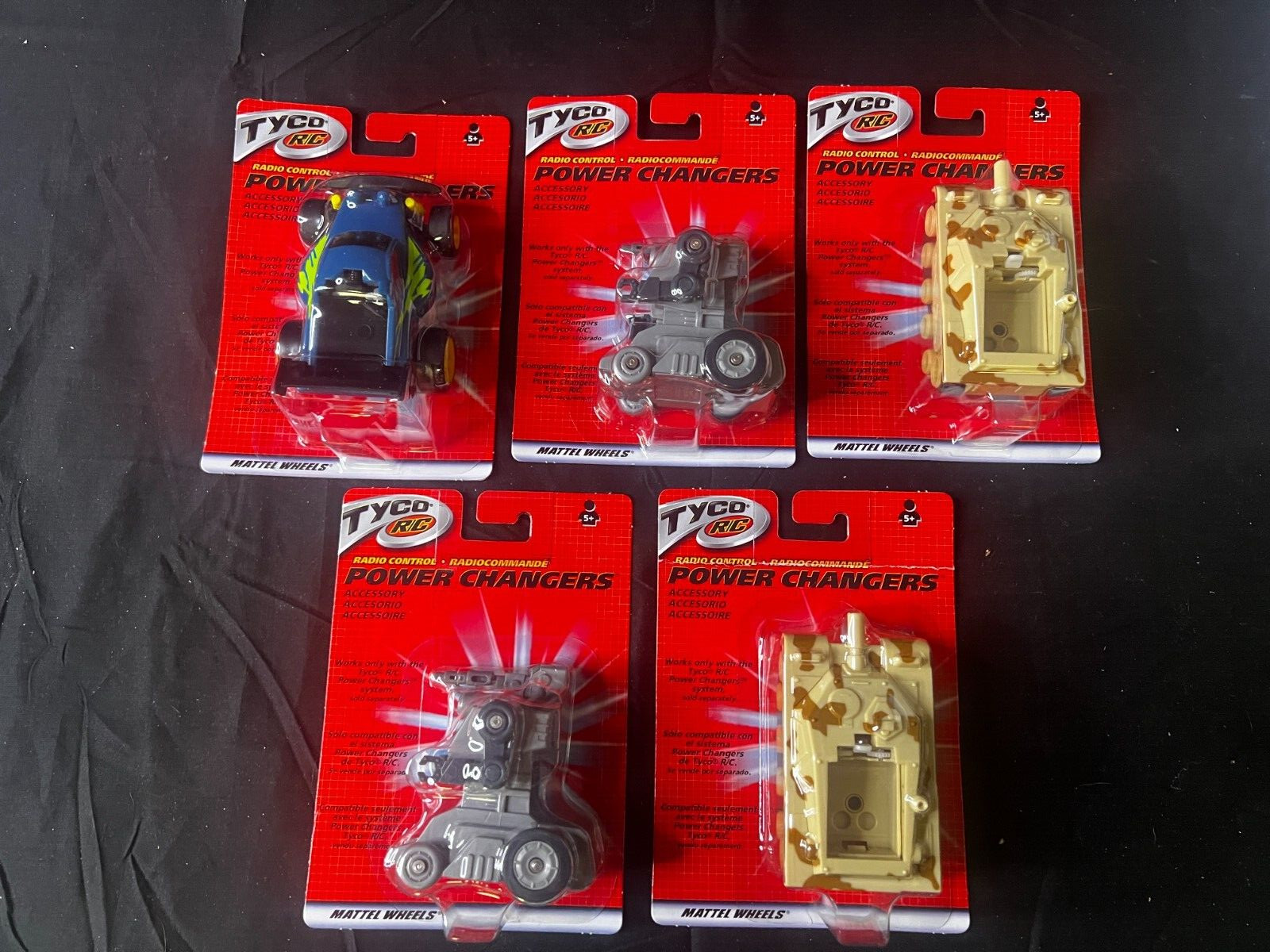 New in Sealed Package Tyco R/C Radio Control Power Changers LOT OF 5 VINTAGE