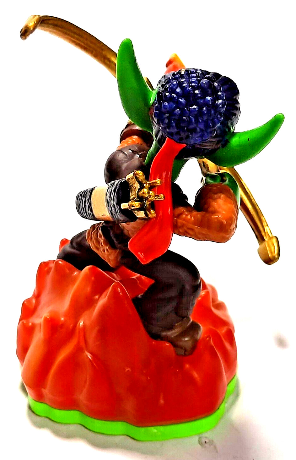 Skylanders FLAMESLINGER game figure Green base, pre-owned