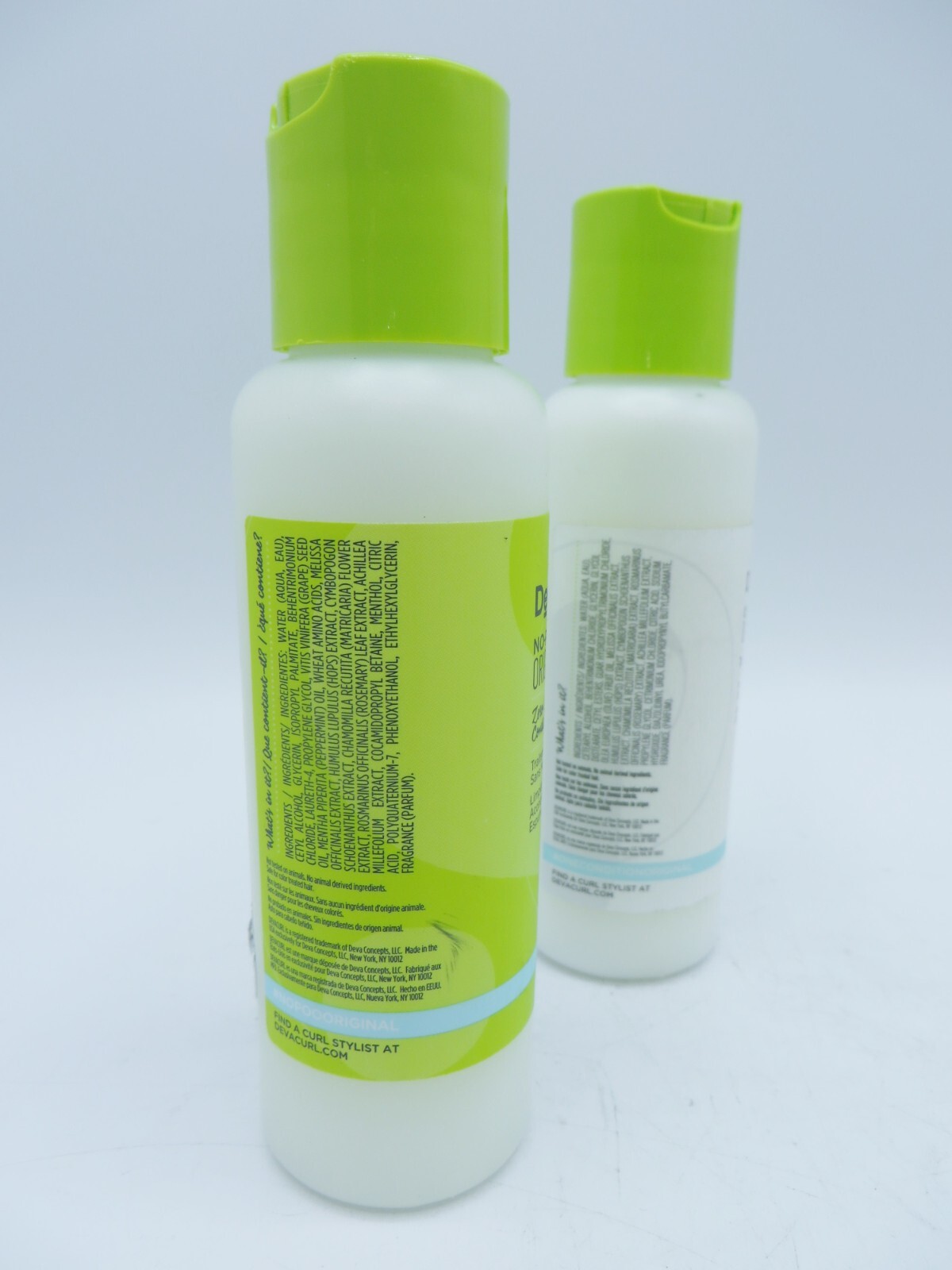 DEVA CURL NO POO ORIGINAL CLEANSER & ONE CONDITION 3 OZ TRAVEL SIZE!