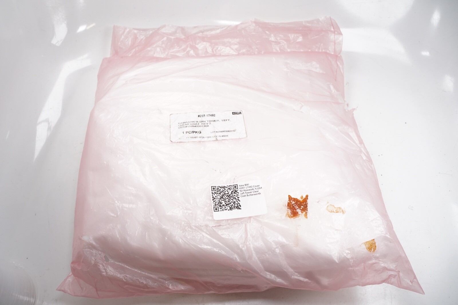 New BWI #297-17492 Cover for Kawasaki KJ264 Left Tower Clear Coat Butterworth