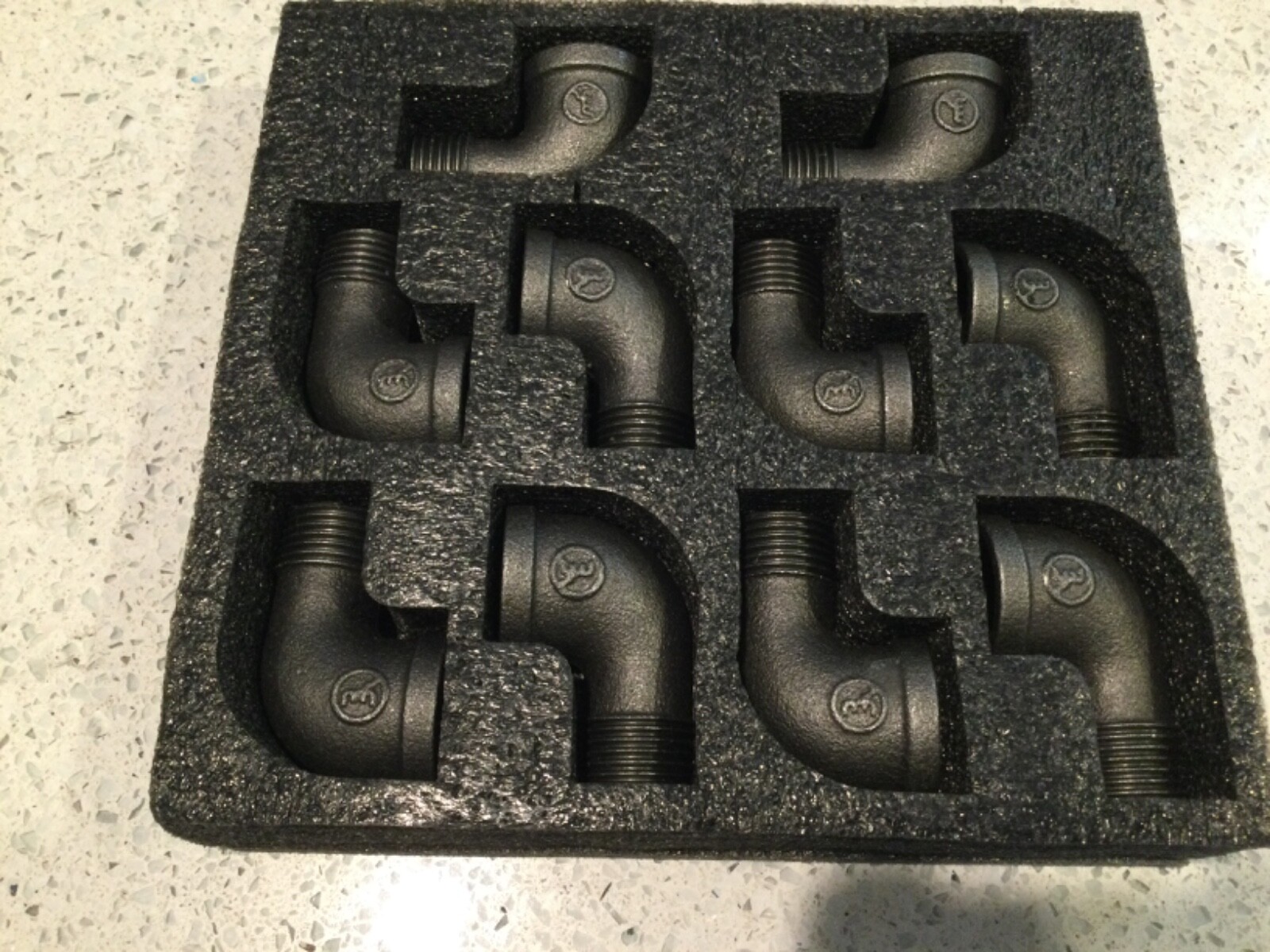 Elbow Cast Iron 1/2" FNPT x 1/2" MNPT 90 degrees 10 in open box