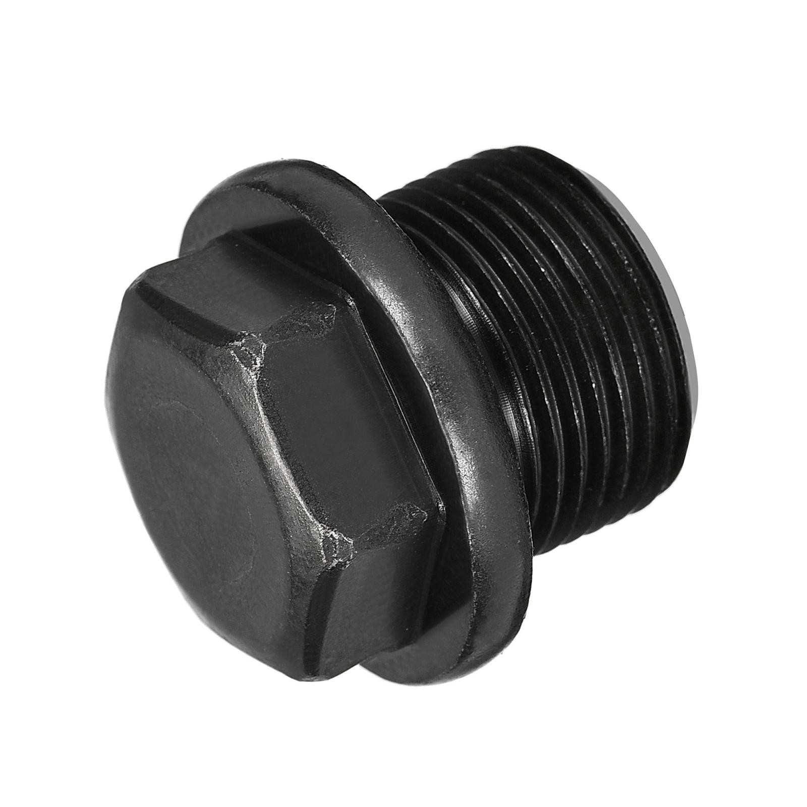 Outer Hex Head Socket Pipe Fitting Plug M22x1.5 Male Thread Carbon Steel 2Pcs